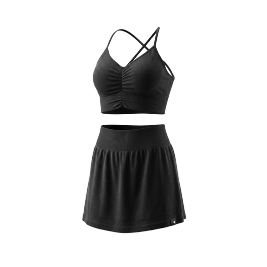 Set falda/short de tejido